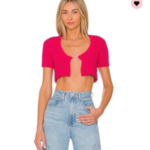 H:ours-Fuchsia Top